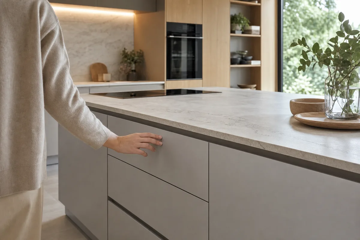 Cuisine sans poignée : gorge, push-pull ou profilé, le comparatif